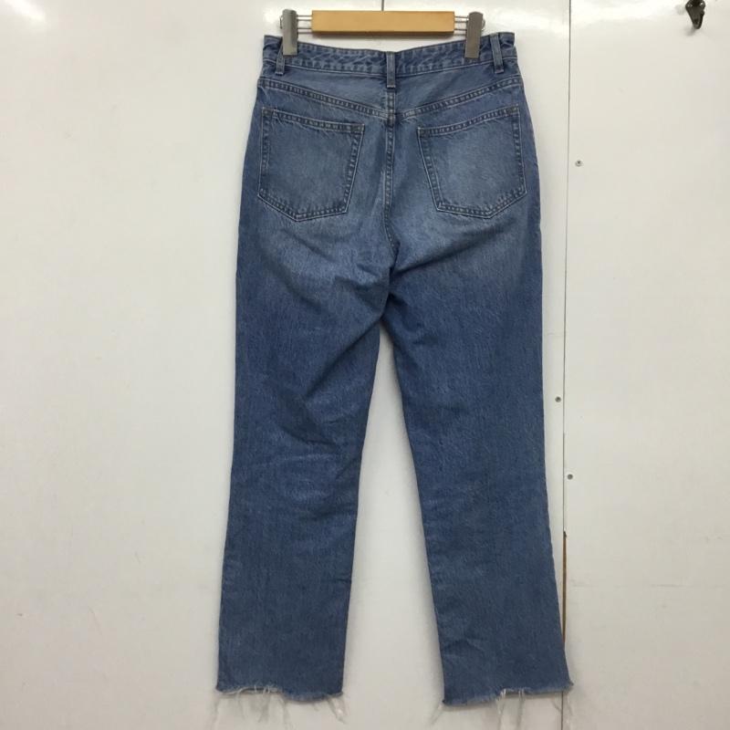 ローリーズファーム LOWRYS FARM パンツ デニム、ジーンズ LF524036AD 裾スリット L 無地 青 / ブルー /  レディース USED 古着 中古 10144646