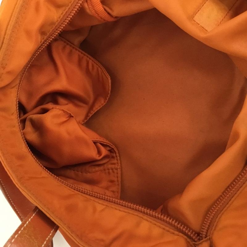 プラダ PRADA ハンドバッグ ハンドバッグ ロゴ、文字 橙 / オレンジ /  レディース USED 古着 中古 10128301