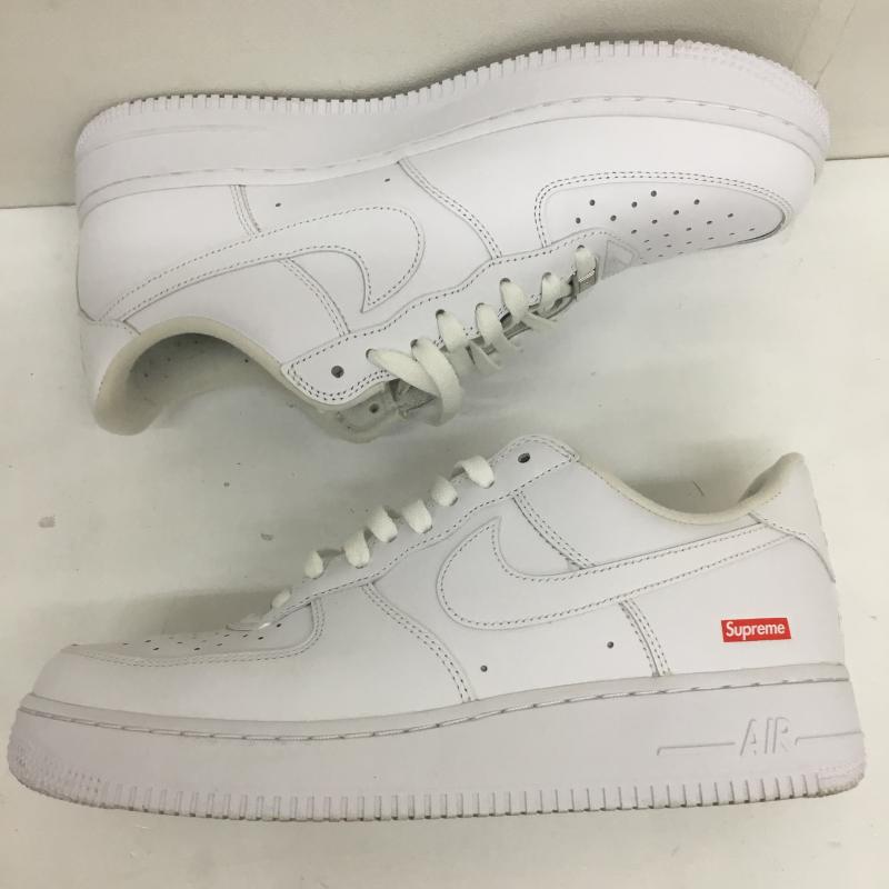 ナイキ NIKE スニーカー スニーカー AIR FORCE1 LOW SUPREME エアフォース１　シュプリーム CU9225 100 28.0cm ロゴ、文字 白 / ホワイト /  メンズ USED 古着 中古 10109018