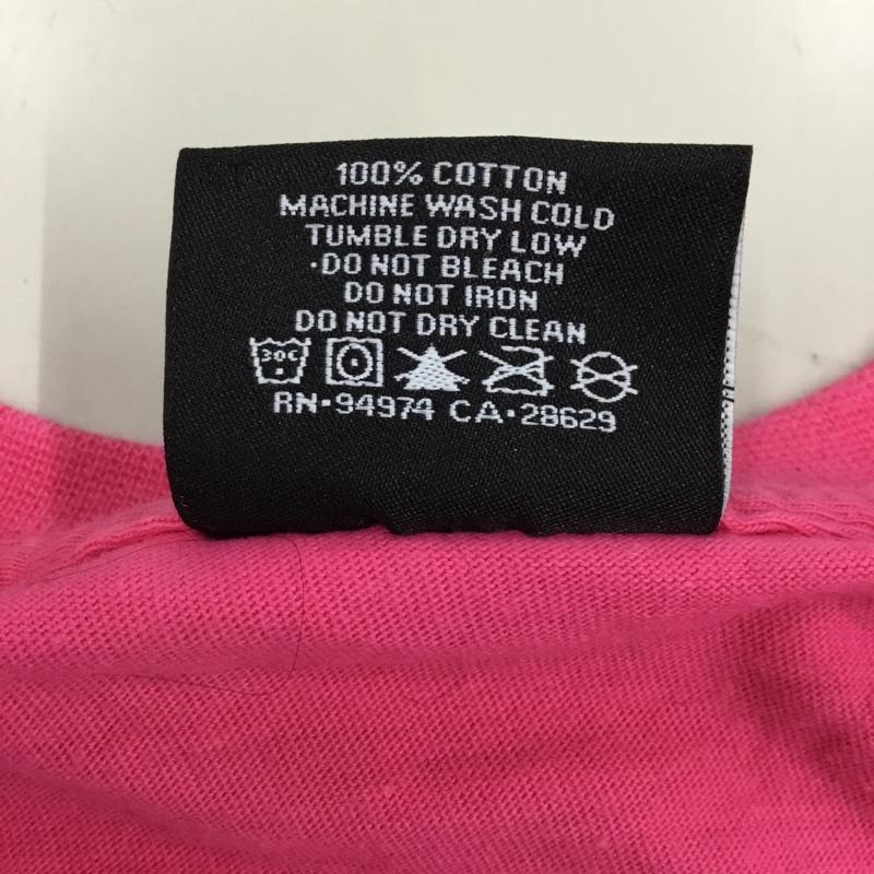 ステューシー STUSSY Tシャツ 半袖 M ロゴ、文字 桃 / ピンク /  メンズ USED 古着 中古 10113433