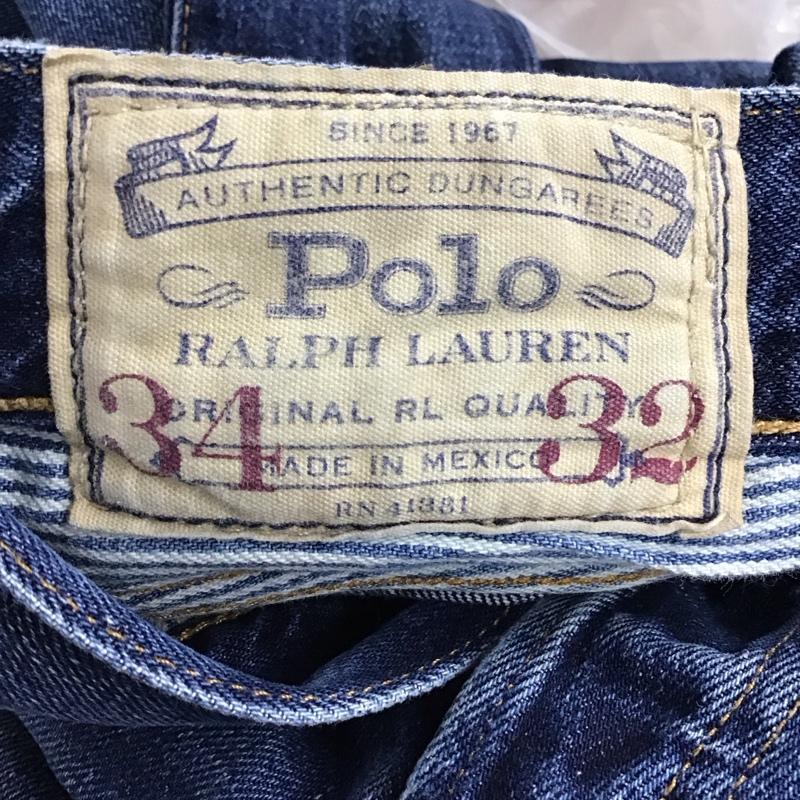 ポロラルフローレン POLO RALPH LAUREN パンツ デニム、ジーンズ 34インチ 無地 インディゴ / インディゴ /  メンズ USED 古着 中古 10117204