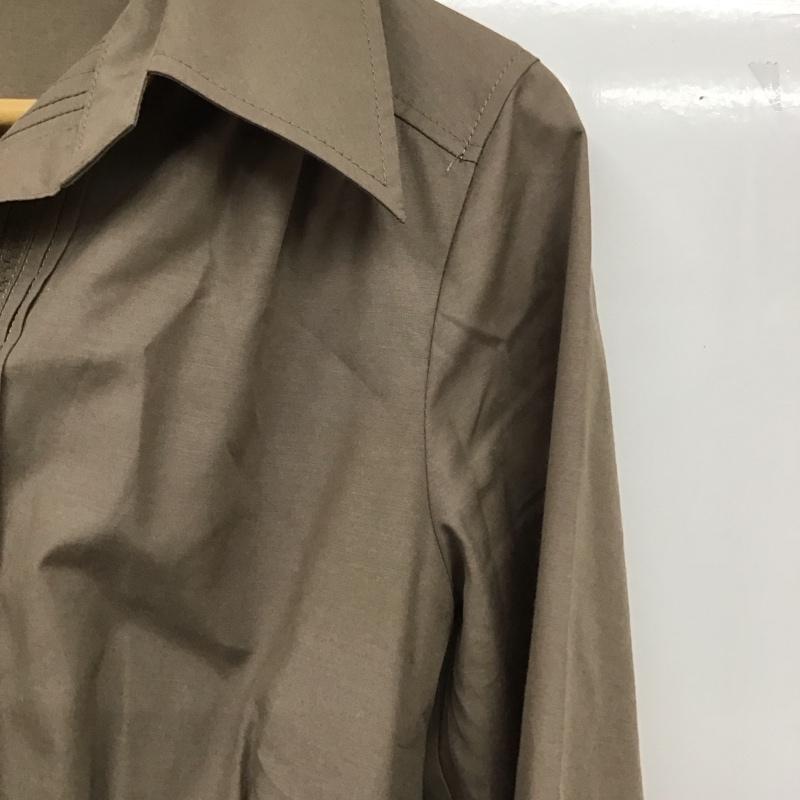 ミッシェル・クラン MICHEL KLEIN ワンピース ひざ丈スカート 38 無地 ベージュ / ベージュ /  レディース USED 古着 中古 10129825