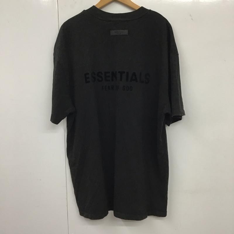 エッセンシャルズ ESSENTIALS Tシャツ 半袖 L ロゴ、文字 黒 / ブラック /  メンズ USED 古着 中古 10134906
