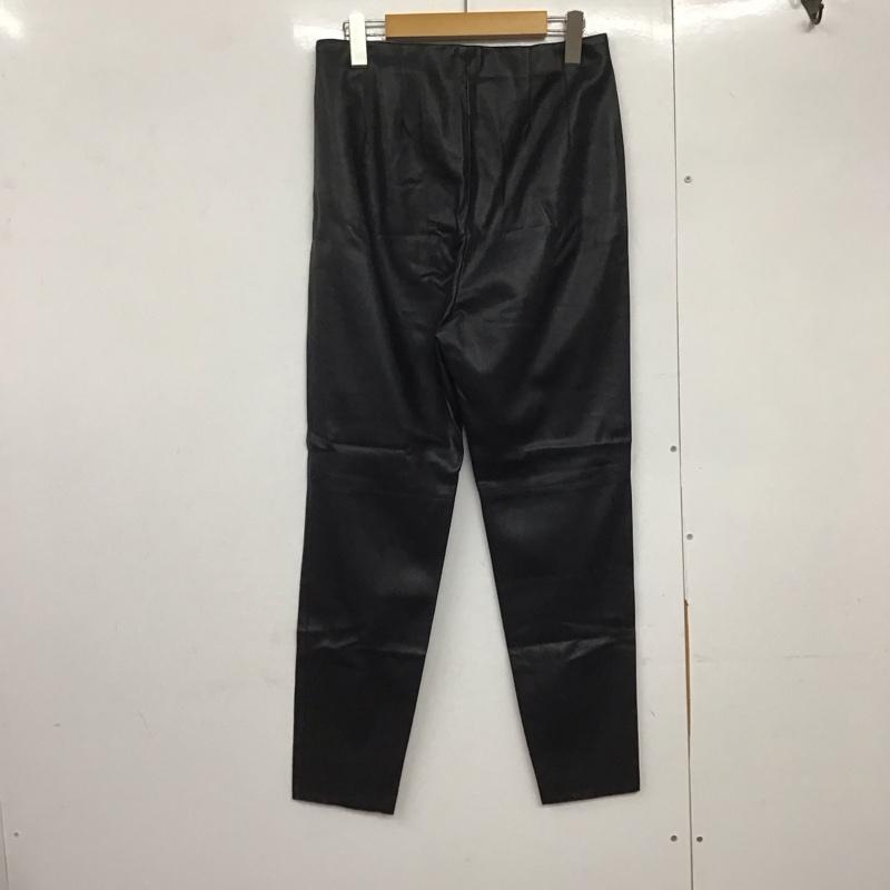 ザラ ZARA パンツ ワークパンツ、ペインターパンツ フェイクレザーパンツ スリムパンツ ストレッチパンツ L 無地 黒 / ブラック /  レディース USED 古着 中古 10142714