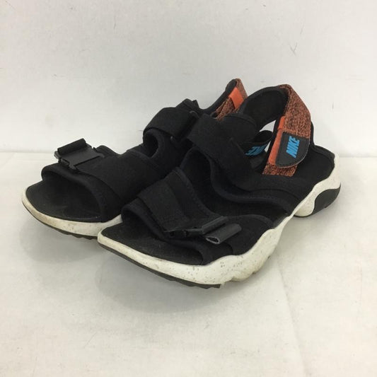 ナイキ NIKE サンダル サンダル CI8797-007 キャニオンサンダル 26cm 26.0cm ロゴ、文字 黒 / ブラック / X 橙 / オレンジ /  レディース USED 古着 中古 10138839