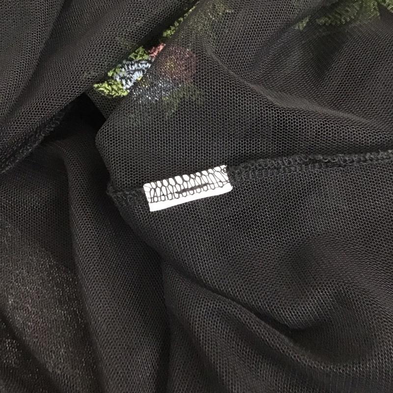ザラ ZARA ワンピース ロングスカート 刺繍 L 刺繍 黒 / ブラック /  レディース USED 古着 中古 10114148