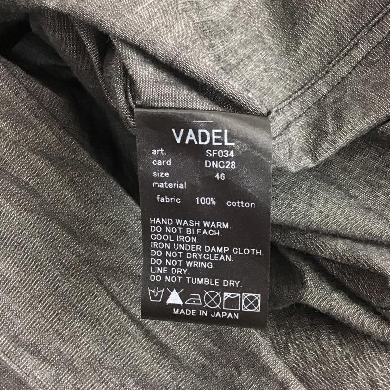 バデル VADEL シャツ、ブラウス 長袖 長袖シャツ 無地シャツ カラーシャツ 46 無地 灰 / グレー /  メンズ USED 古着 中古 10125309