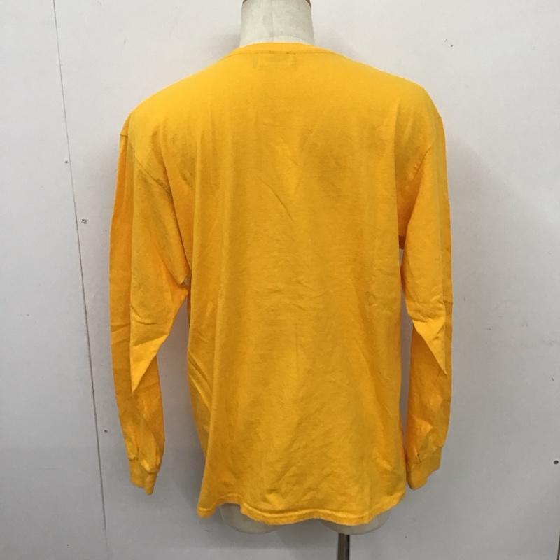 ウィンダンシー WIND AND SEA カットソー 長袖 長袖カットソー プリントカットソー クルーネック L プリント 黄 / イエロー /  メンズ USED 古着 中古 10126247