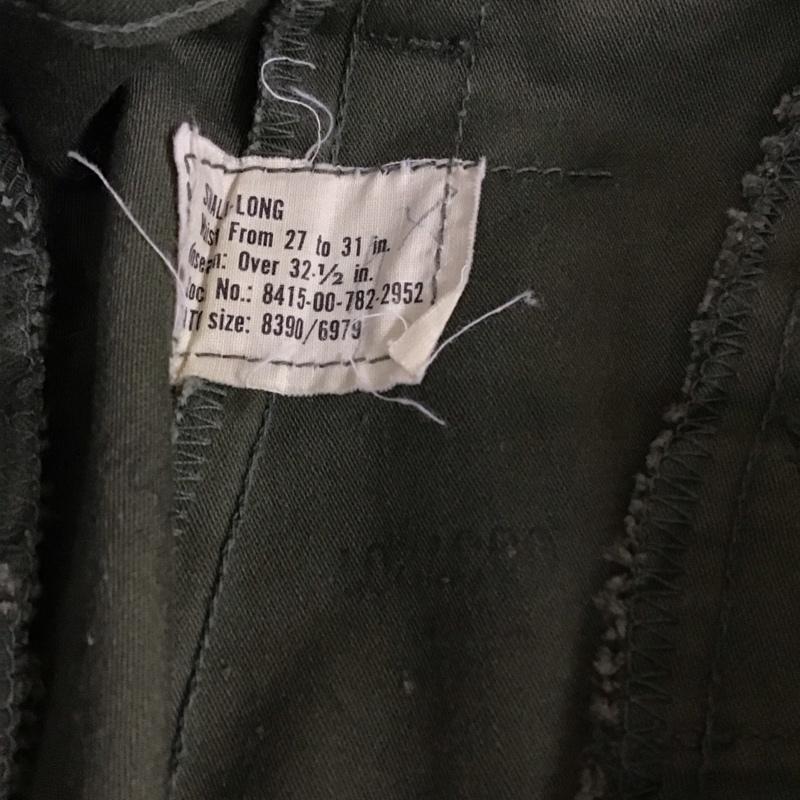 古着 USED パンツ ワークパンツ、ペインターパンツ ミリタリー カーゴパンツ M65 70年代 8415-00-782-2952 無地 カーキ / カーキ /  メンズ USED 古着 中古 10113933