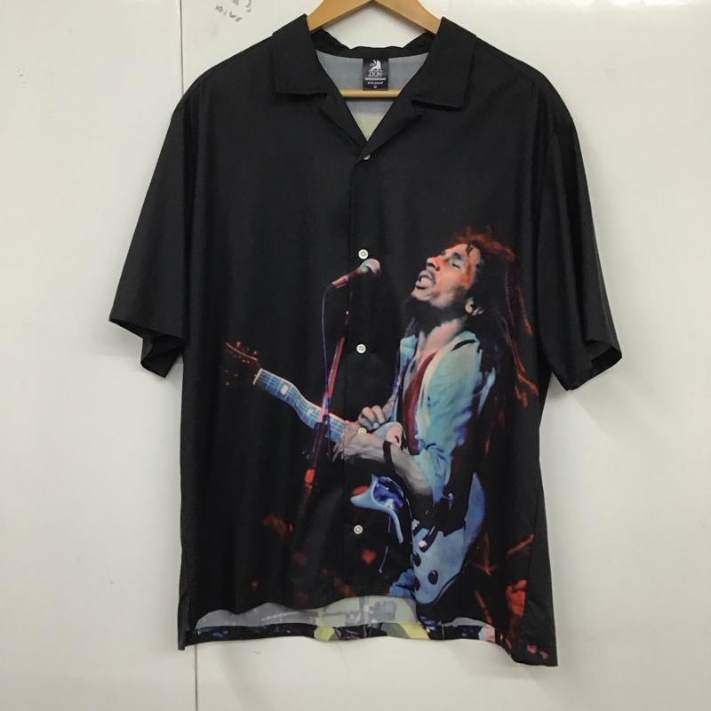 アップルバム APPLEBUM シャツ、ブラウス 半袖 半袖シャツ プリントシャツ zion L プリント 黒 / ブラック /  メンズ USED 古着 中古 10129874