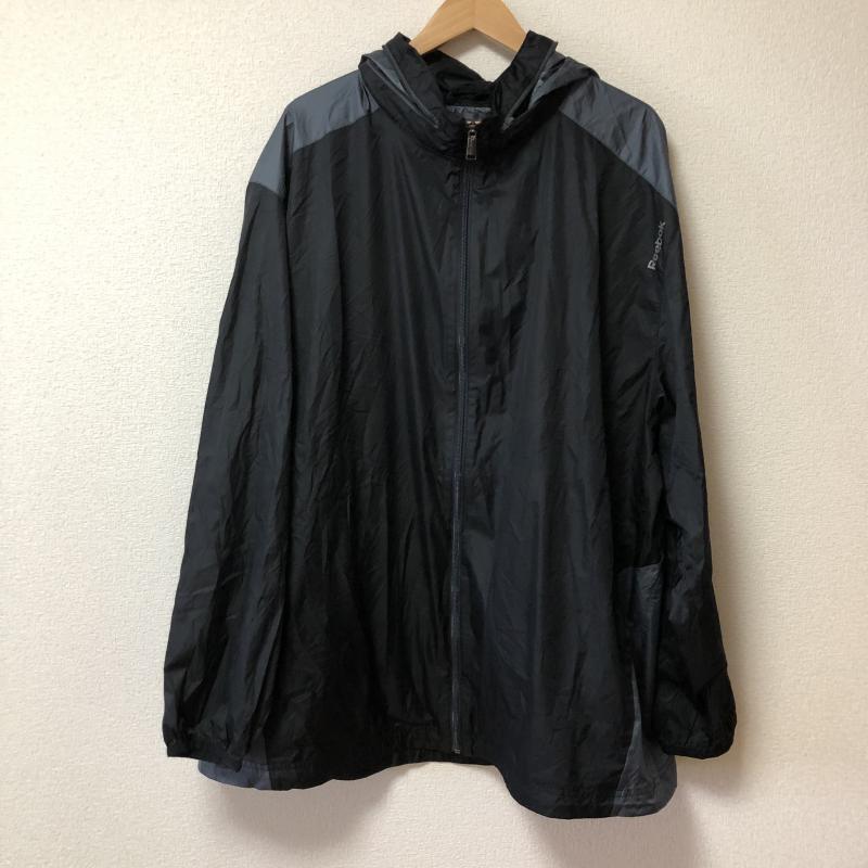 リーボック Reebok ジャケット、上着 ジャンパー、ブルゾン 無地 X ワンポイント 黒 / ブラック / X 灰 / グレー /  メンズ USED 古着 中古 10008514