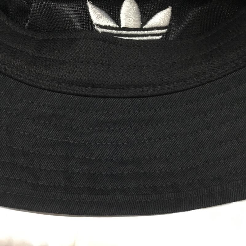 アディダス adidas 帽子 ハット AJ8995 オリジナルス BUCKET HAT CORE バケハ OSFX ロゴ、文字 黒 / ブラック /  メンズ USED 古着 中古 10109220