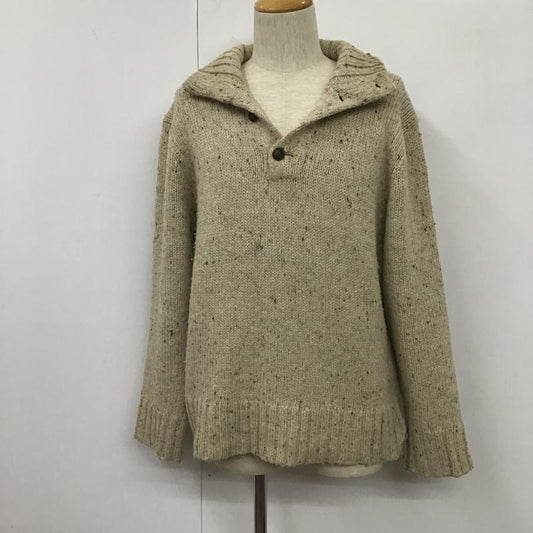 ポロバイラルフローレン Polo by RALPH LAUREN ニット、セーター 長袖 ハイネック LL 無地 ベージュ / ベージュ /  メンズ USED 古着 中古 10106062