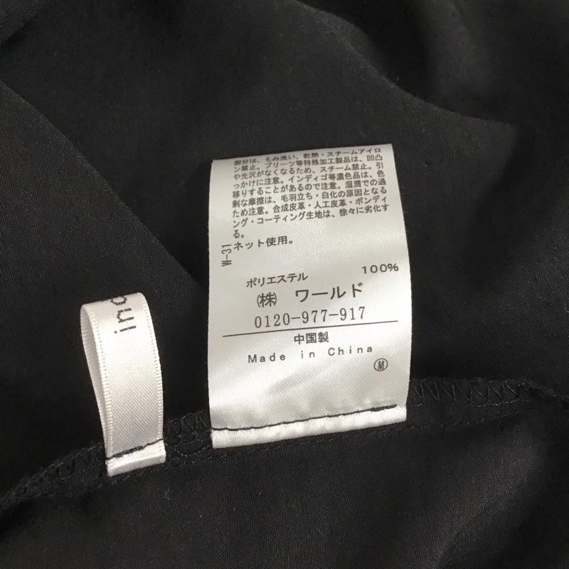インデックス index シャツ、ブラウス 半袖 L 無地 黒 / ブラック /  レディース USED 古着 中古 10139928