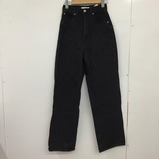 マウジー MOUSSY パンツ デニム、ジーンズ 010faa11-5430 ストレートパンツ 無地 黒 / ブラック /  レディース USED 古着 中古 10149550