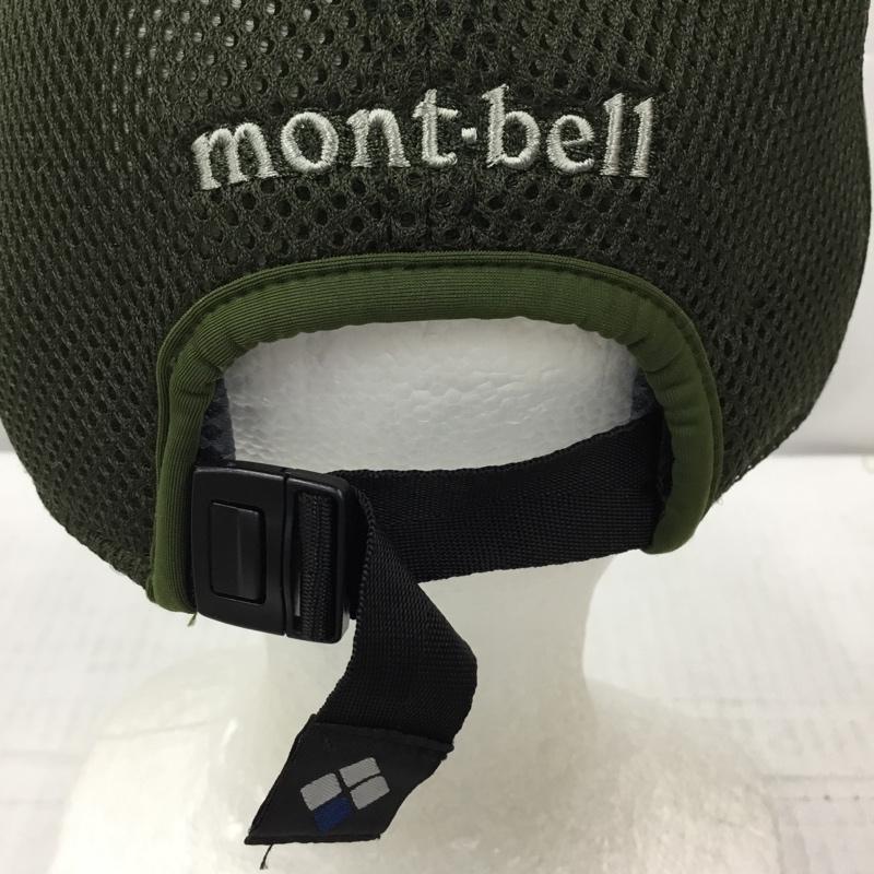 モンベル mont-bell 帽子 キャップ 1118105 3Dメッシュキャップ バックロゴ JARE 64th ロゴ、文字 カーキ / カーキ /  メンズ USED 古着 中古 10105741