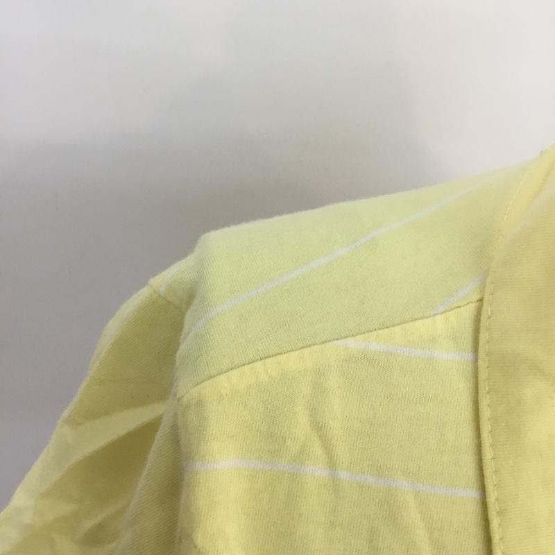 フランクリンマーシャル FRANKLIN&MARSHALL ポロシャツ 半袖 ロゴ ボーダー S ボーダー柄 X ロゴ、文字 黄 / イエロー / X 白 / ホワイト / X 桃 / ピンク / X 紫 / パープル /  レディース USED 古着 中古 10049146