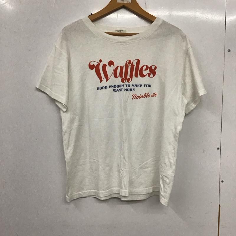 フリークスストア FREAK S STORE Tシャツ 半袖 半袖カットソー プリントTシャツ クルーネックカットソー FREE ロゴ、文字 白 / ホワイト /  レディース USED 古着 中古 10136766