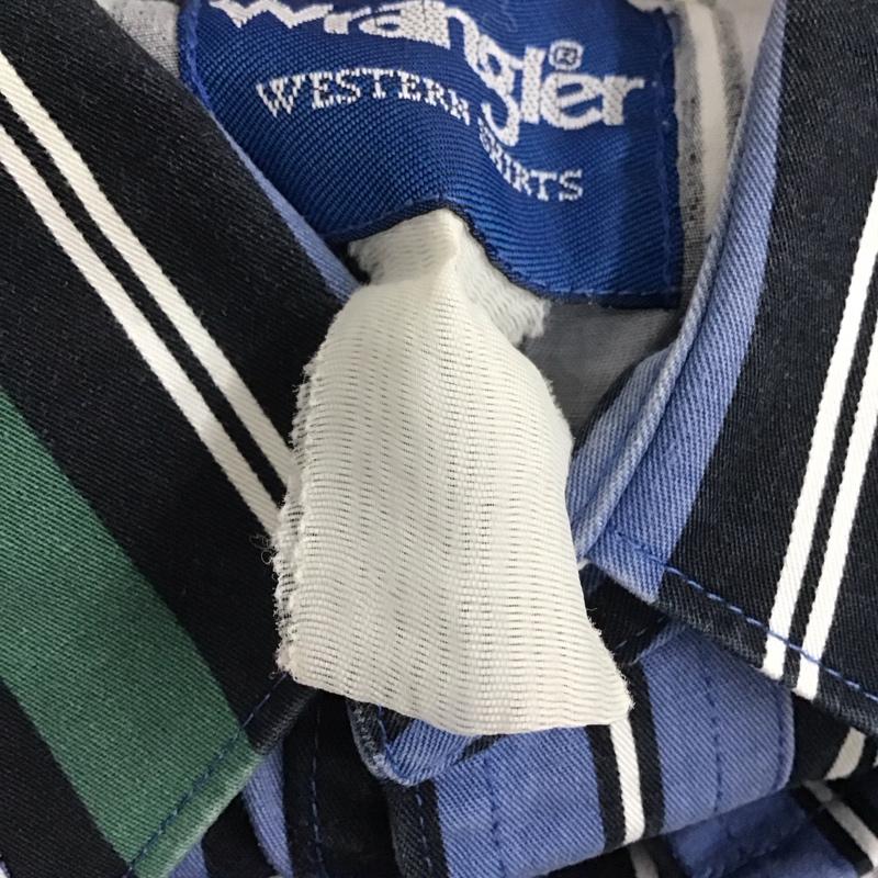 ラングラー Wrangler シャツ、ブラウス 半袖 半袖シャツ ストライプシャツ カラーシャツ ストライプ マルチカラー / マルチカラー /  メンズ USED 古着 中古 10136714