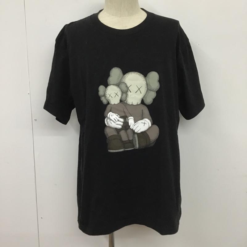 ユニクロ UNIQLO Tシャツ 半袖 341-497775 XXL プリント 黒 / ブラック /  メンズ USED 古着 中古 10105986