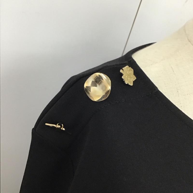 ザラ ZARA ワンピース ロングスカート 1198 462 800 長袖 S 無地 黒 / ブラック /  レディース USED 古着 中古 10119607