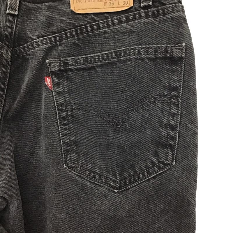 リーバイストラウスアンドコー Levi Strauss & co. パンツ デニム、ジーンズ デニムパンツ ワイドパンツ カジュアルパンツ 36インチ 無地 黒 / ブラック /  メンズ USED 古着 中古 10133668