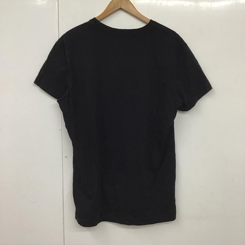 ディーゼル DIESEL Tシャツ 半袖 半袖カットソー プリントTシャツ クルーネックカットソー XL ロゴ、文字 黒 / ブラック /  メンズ USED 古着 中古 10130290