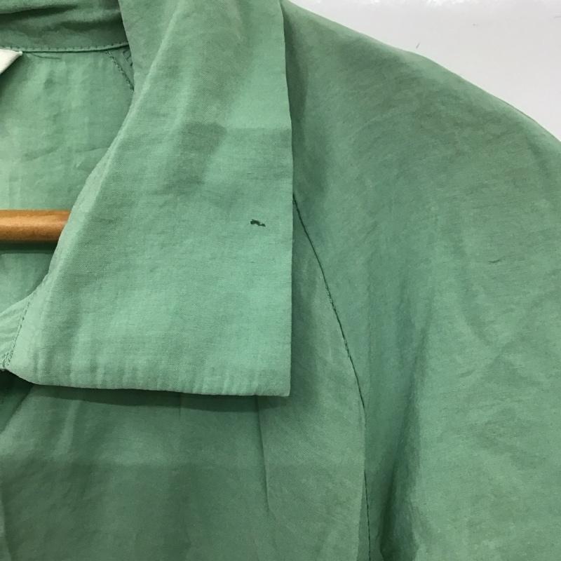 ザラ ZARA ワンピース ロングスカート シャツワンピース M 無地 緑 / グリーン /  レディース USED 古着 中古 10128872