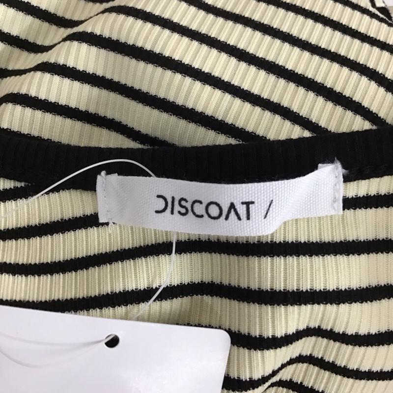 ディスコート Discoat カットソー 長袖 ボーダー タグ付 FREE ボーダー柄 マルチカラー / マルチカラー /  レディース USED 古着 中古 10109110