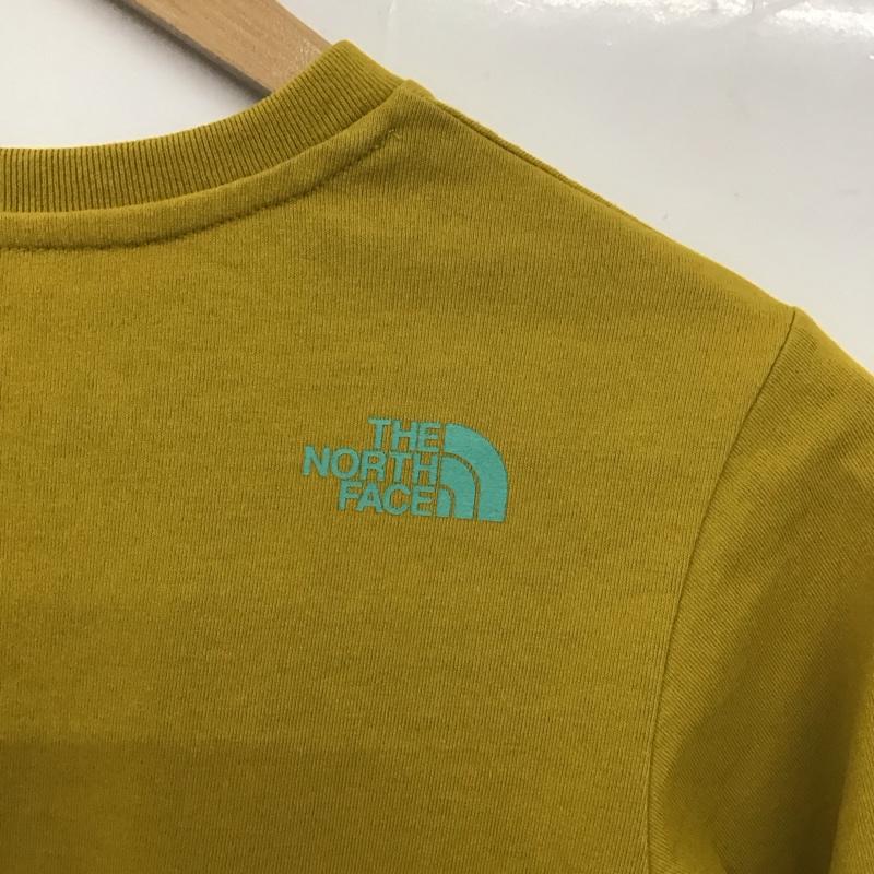 ザノースフェイス THE NORTH FACE Tシャツ 長袖 NTJ82223 ロングスリーブフィールドグラフィックロゴティー 140cm ロゴ、文字 X プリント マスタード / マスタード /  ボーイズ USED 古着 中古 10131143