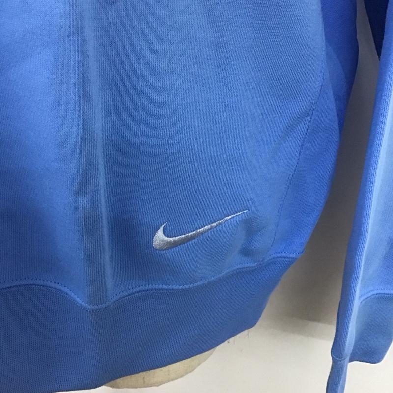ナイキ NIKE トレーナー 長袖 fb7223-412 長袖スウェット トレーナー スポーツウェア 無地 青 / ブルー /  メンズ USED 古着 中古 10112713