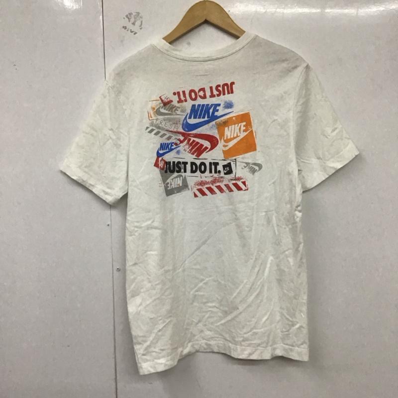 ナイキ NIKE Tシャツ 半袖 bq0246-100 リミックス3Tシャツ 半袖カットソー プリントTシャツ L ロゴ、文字 白 / ホワイト /  メンズ USED 古着 中古 10128725