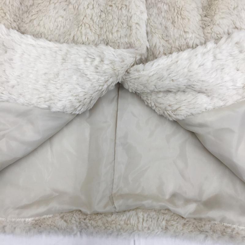 ダブルクローゼット w closet コート 毛皮、ファー 341089 フェイクファー FREE 無地 ベージュ / ベージュ / X アイボリー / アイボリー /  レディース USED 古着 中古 10142539