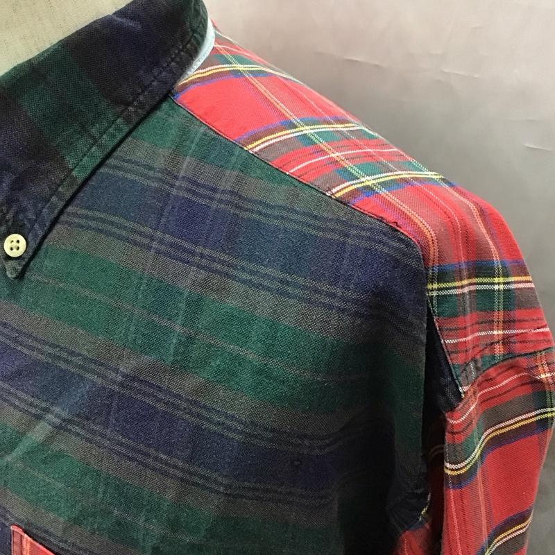 トミーヒルフィガー TOMMY HILFIGER シャツ、ブラウス 長袖 ボタンダウンシャツ M チェック マルチカラー / マルチカラー /  メンズ USED 古着 中古 10111831