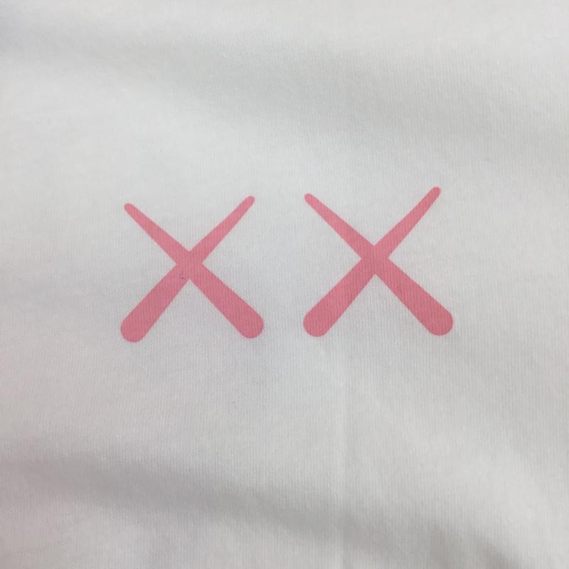 ユニクロ UNIQLO Tシャツ 半袖 KAWS カウズ XXL プリント 白 / ホワイト / X 桃 / ピンク /  メンズ USED 古着 中古 10113098