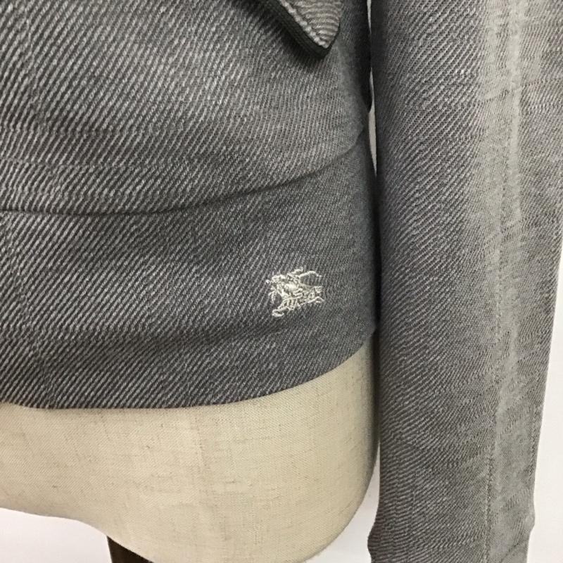 バーバリーブルーレーベル BURBERRY BLUE LABEL パーカー 長袖 FA518-162-07 フルジップ 38 ワンポイント 灰 / グレー /  レディース USED 古着 中古 10115478