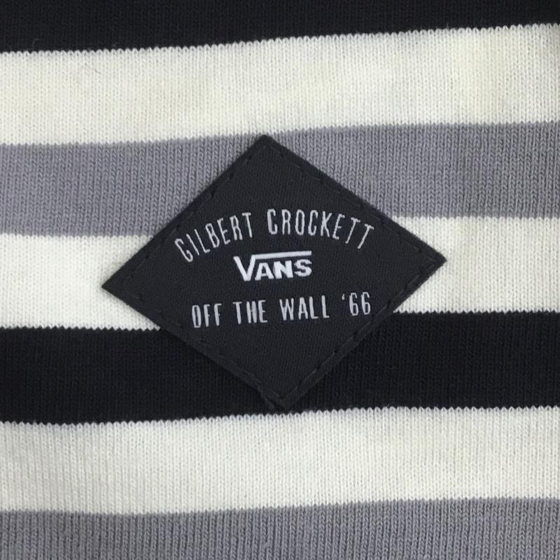 バンズ VANS Tシャツ 半袖 L ボーダー柄 灰 / グレー /  メンズ USED 古着 中古 10110706