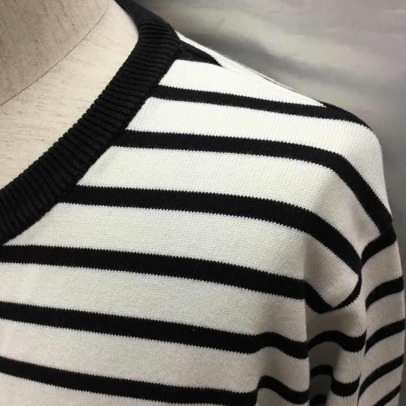 ギルティーパーティーズ GUILTYPARTIES カットソー 長袖 長袖カットソー クルーネックカットソー ロングスリーブカットソー ボーダーTシャツ L ボーダー柄 白 / ホワイト / X 黒 / ブラック /  メンズ USED 古着 中古 10118652