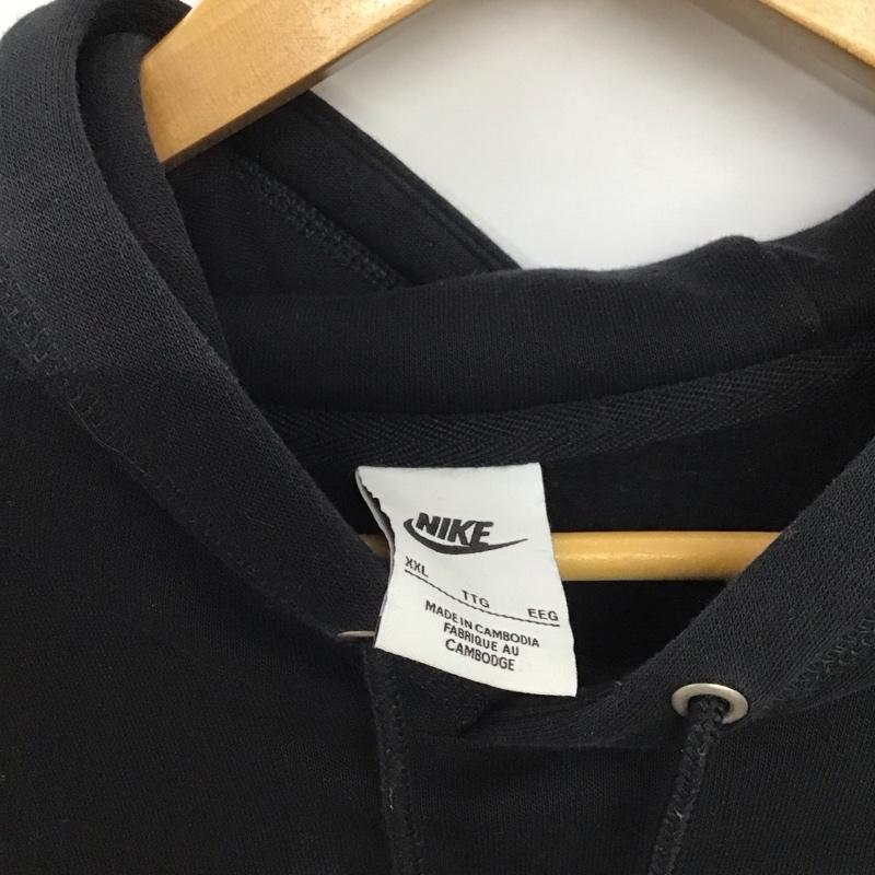ナイキ NIKE パーカー 長袖 fn3105-010 パーカー スウェット プルオーバー XXL ロゴ、文字 黒 / ブラック /  メンズ USED 古着 中古 10147072