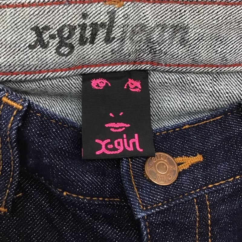 エックスガール X-girl パンツ デニム、ジーンズ 1 無地 インディゴ / インディゴ /  レディース USED 古着 中古 10133504