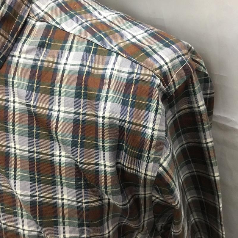 ブルックスブラザーズ BROOKS BROTHERS シャツ、ブラウス 長袖 ボタンダウンシャツ S チェック マルチカラー / マルチカラー /  メンズ USED 古着 中古 10112763