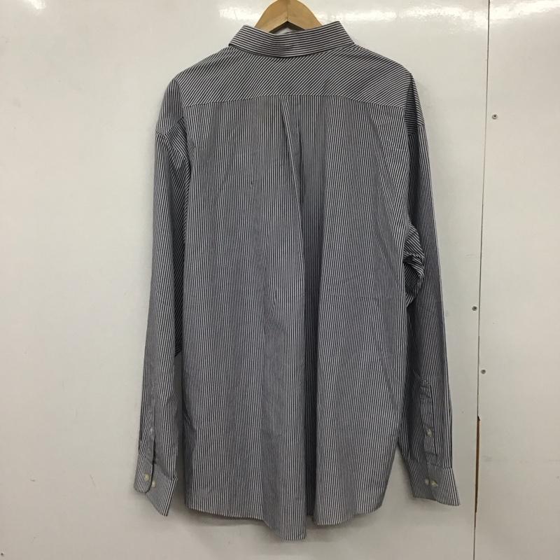 デボンジョーンズ Devon & Jones シャツ、ブラウス 長袖 長袖シャツ ストライプシャツ カラーシャツ ボタンダウンシャツ XXL ストライプ 白 / ホワイト / X 紺 / ネイビー /  メンズ USED 古着 中古 10137085
