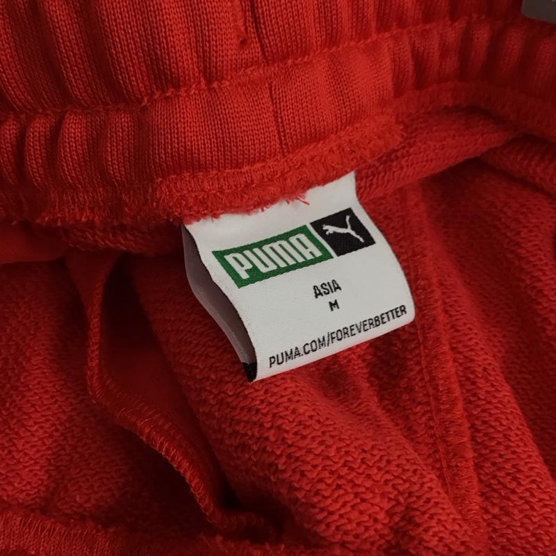 プーマ PUMA パンツ ワークパンツ、ペインターパンツ ワイドパンツ カジュアルパンツ ワークパンツ ジャージ M ロゴ、文字 赤 / レッド /  メンズ USED 古着 中古 10139287