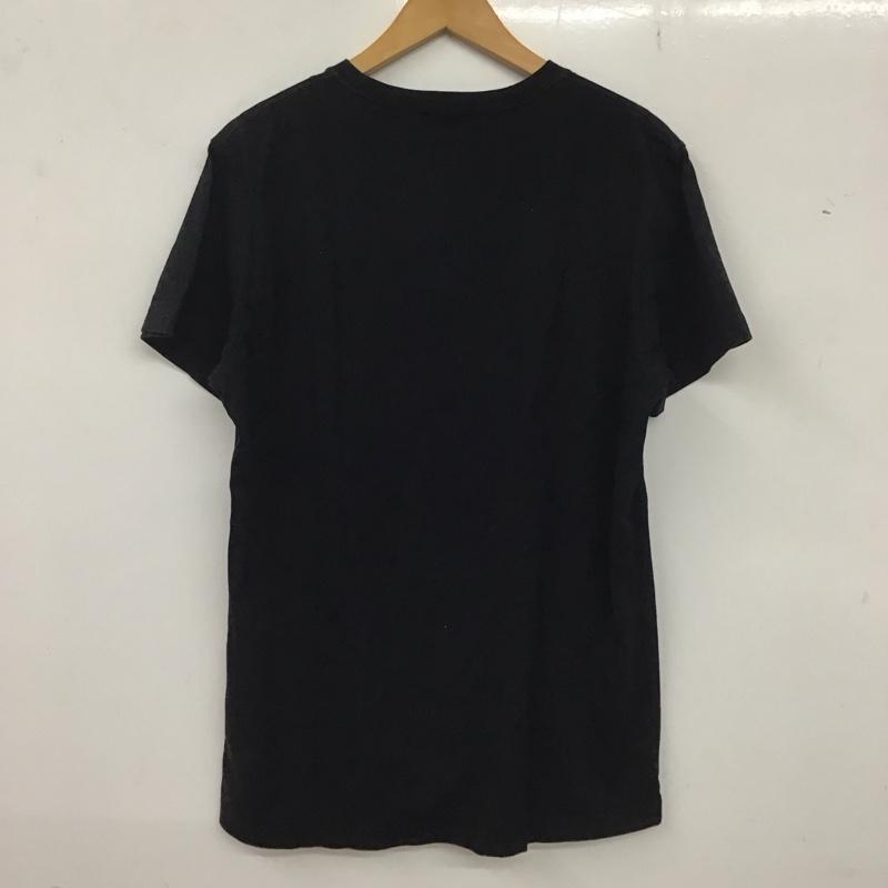 ディーゼル DIESEL Tシャツ 半袖 半袖カットソー プリントTシャツ クルーネックカットソー L ロゴ、文字 黒 / ブラック /  メンズ USED 古着 中古 10135976