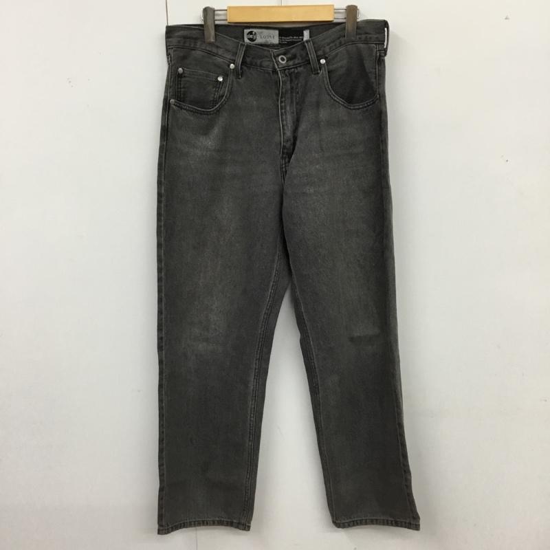 リーバイス Levi s パンツ デニム、ジーンズ A3421-0000 SILVERTAB W32 L30 LOOSE 32インチ 無地 黒 / ブラック /  メンズ USED 古着 中古 10119854