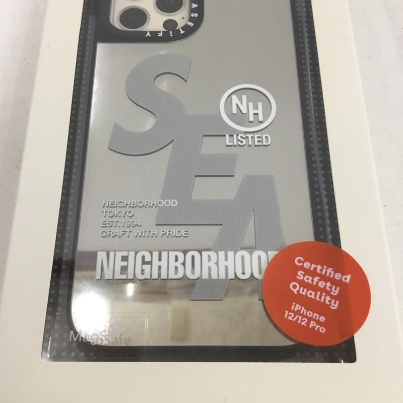 ケースティファイ CASETiFY ファッション小物 ファッション小物 NEIGHBORHOOD WIND AND SEA トリプルコラボ ミラーシルバー スマホケース 12Pro MagSafe ロゴ、文字 銀 / シルバー /  メンズ USED 古着 中古 10146315