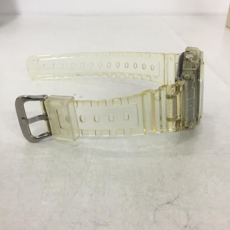 ジーショック G-SHOCK 腕時計 デジタル DW-5600SRS クリアベルト 箱有 ロゴ、文字 透明 / クリア /  メンズ USED 古着 中古 10140031