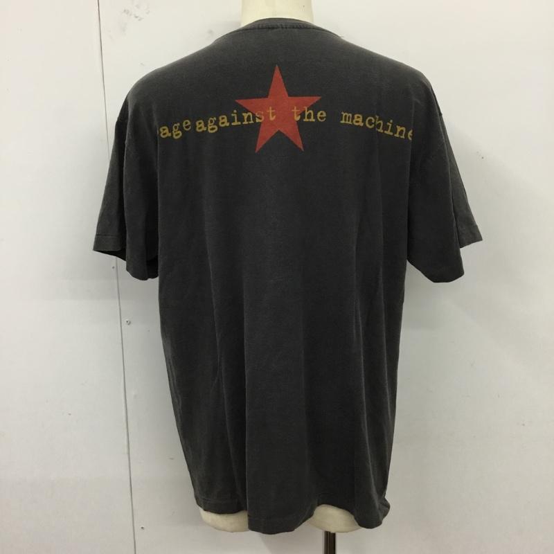 古着 USED Tシャツ 半袖 半袖カットソー プリントTシャツ クルーネックカットソー バンドTシャツ リプリント rageagainst プリント 黒 / ブラック /  メンズ USED 古着 中古 10120824