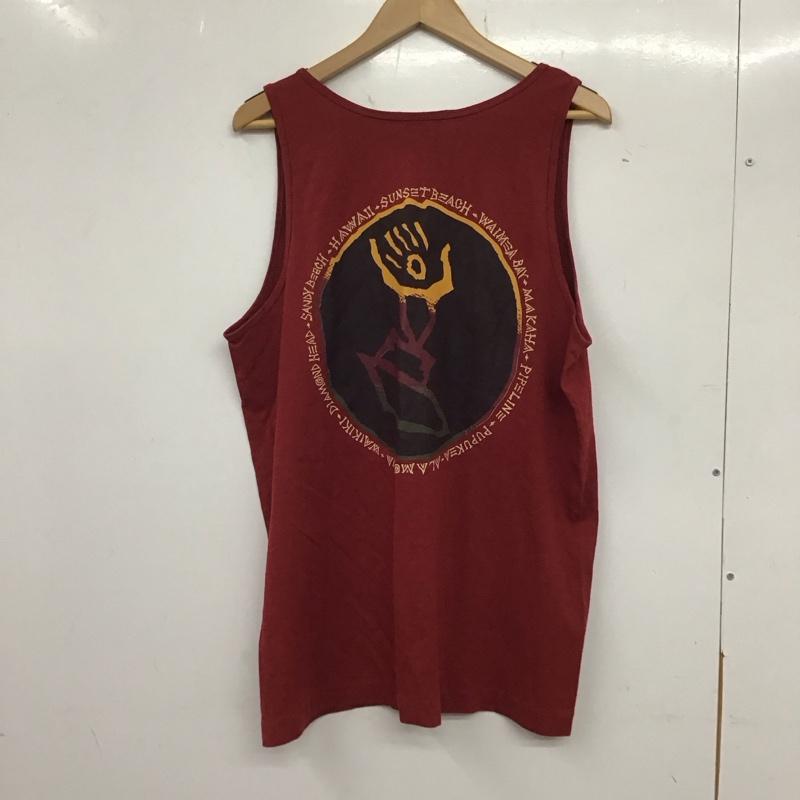 古着 USED タンクトップ タンクトップ sof tee L 無地 赤 / レッド /  メンズ USED 古着 中古 10134516