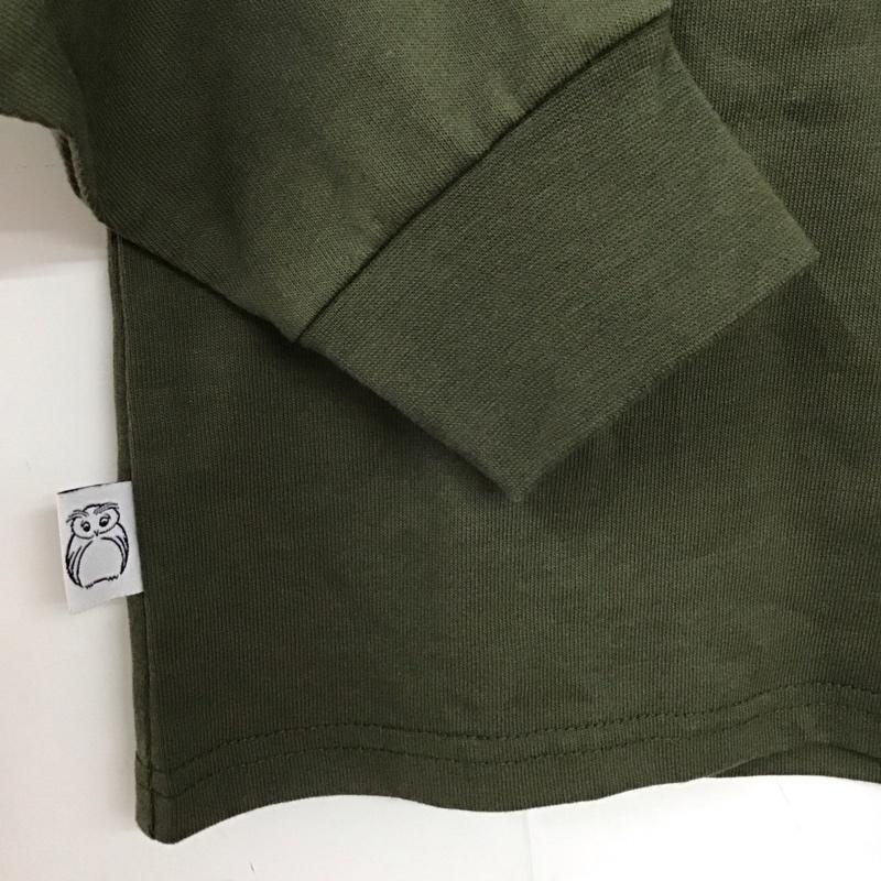 ジムマスター gym master Tシャツ 長袖 S 無地 X プリント カーキ / カーキ /  メンズ USED 古着 中古 10130003